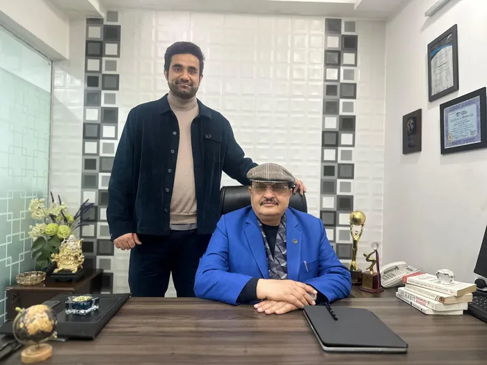 Mr. Jogender Singh Pawar, Founder and Managing Director, with the Hawk Eye team